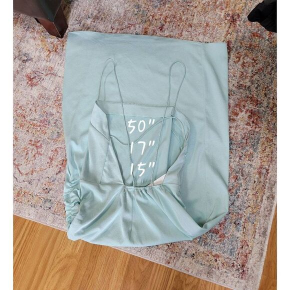 BA&SH Cybile Backless Green Maxi Dress 4 - Picture 7 of 11